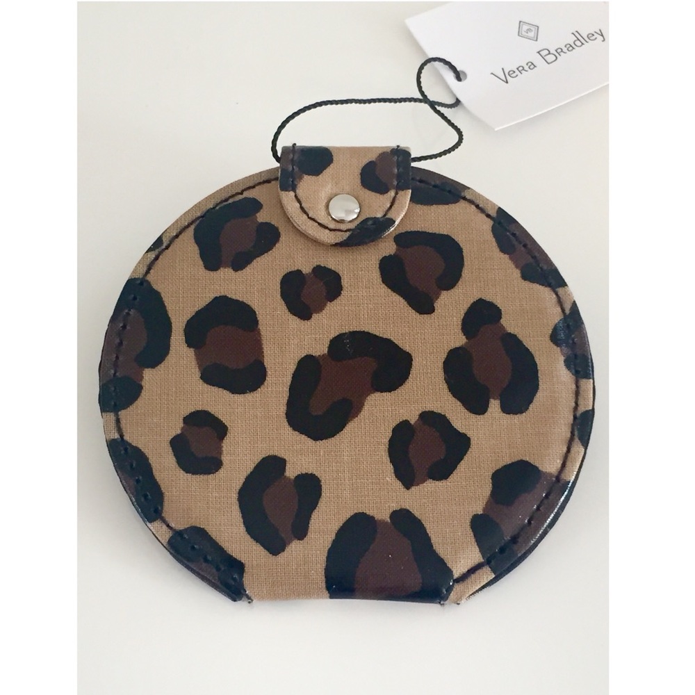 🚫SOLD NWT Vera Bradley Leopard Print Mirror - Picture 2 of 7